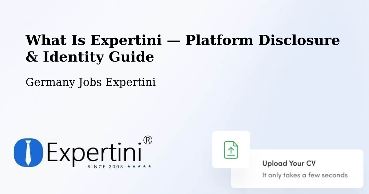 What Is Expertini — Platform Disclosure & Identity Guide – Siek